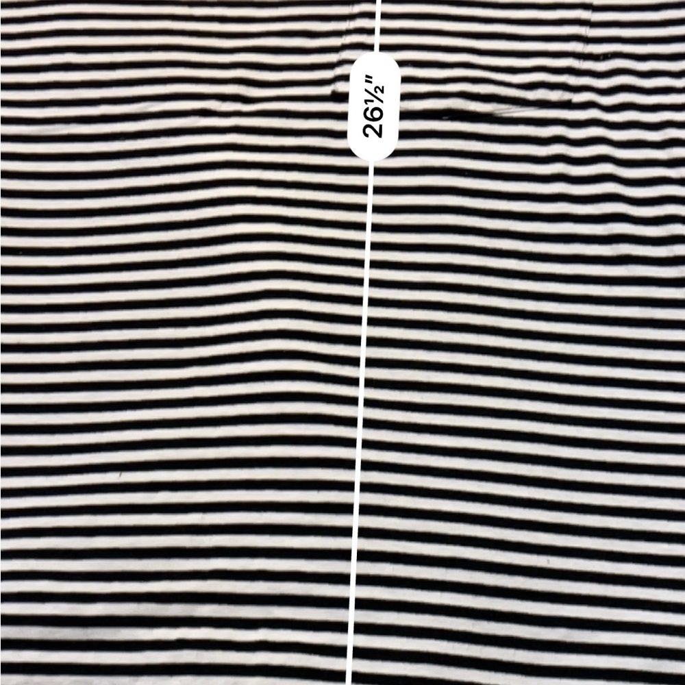 Vintage Black and White Striped Short Sleeve Tee L/XL - Picture 7 of 7